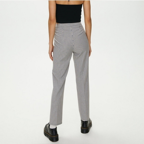 Aritzia Sunday best freshman plaid High-Rise Rise Pants Size 2 - Picture 5 of 10